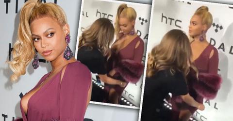 Beyonce disses assistant tidal concert red carpet