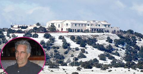 composite photo of jeffrey epstein and his new mexico ranch