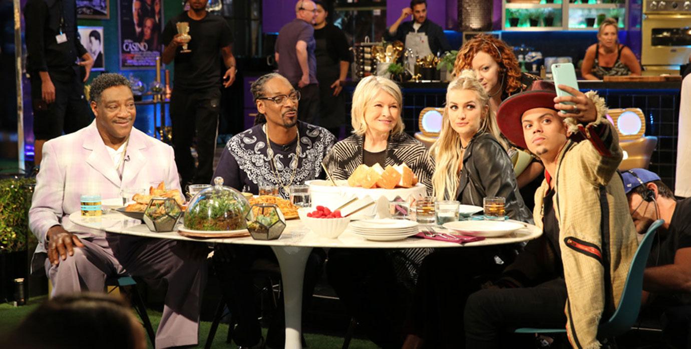 Ashlee Simpson and Evan Ross make it a family affair with Snoop’s Uncle Rio on a brand new episode of Martha &#038; Snoop’s Potluck Dinner Party airing tonight (227) at 10pm ETPT on VH1