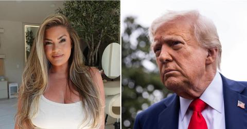 Composite photo of Brittany Cartwright and Donald Trump