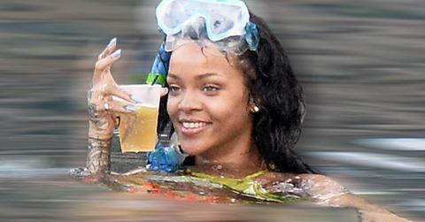 rihanna drinking