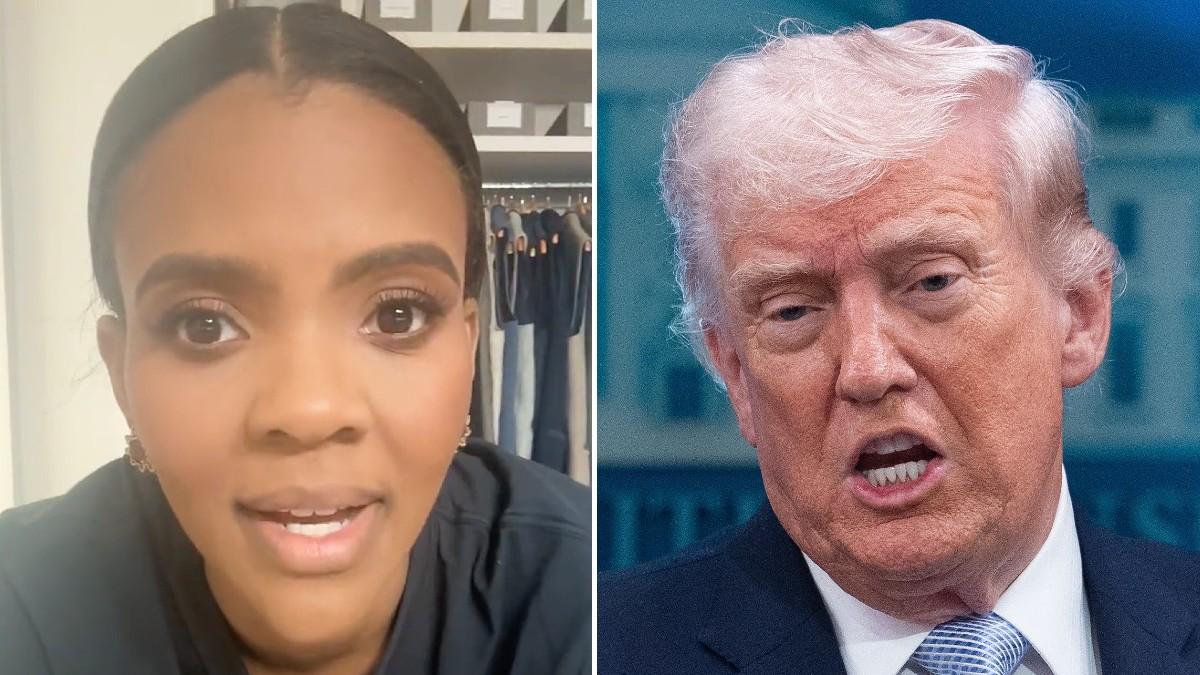 split of Candace Owens & Donald Trump. 