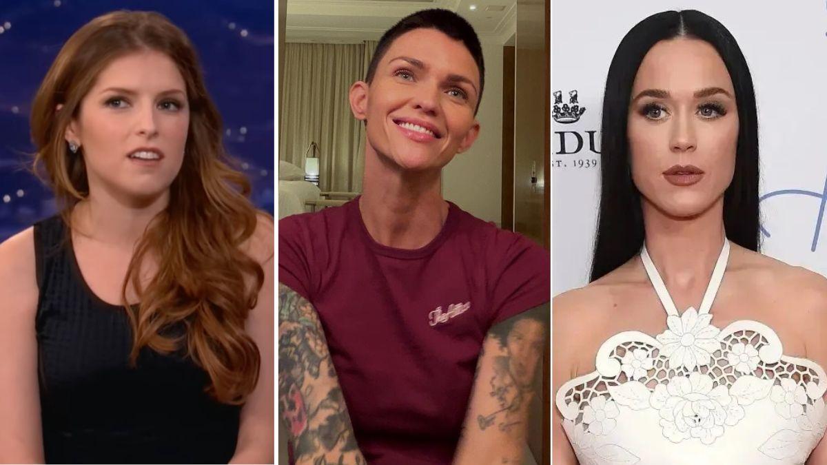 Composite photo of Anna Kendrick, Ruby Rose and Katy Perry