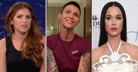 Composite photo of Anna Kendrick, Ruby Rose and Katy Perry