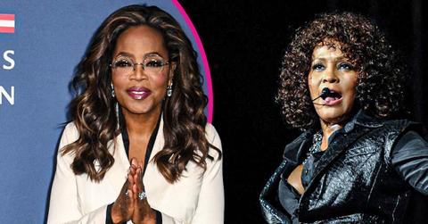 Image of Oprah Winfrey asked her live show audience to keep Whitney Houston's fall off the stage a secret.