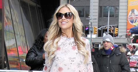 Christina El Moussa shows off her legs arriving for “Good Morning America”