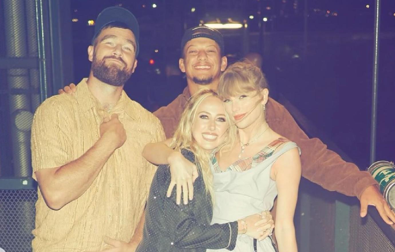 patrick mahomes travis kelce huge platform taylor swift still same guy