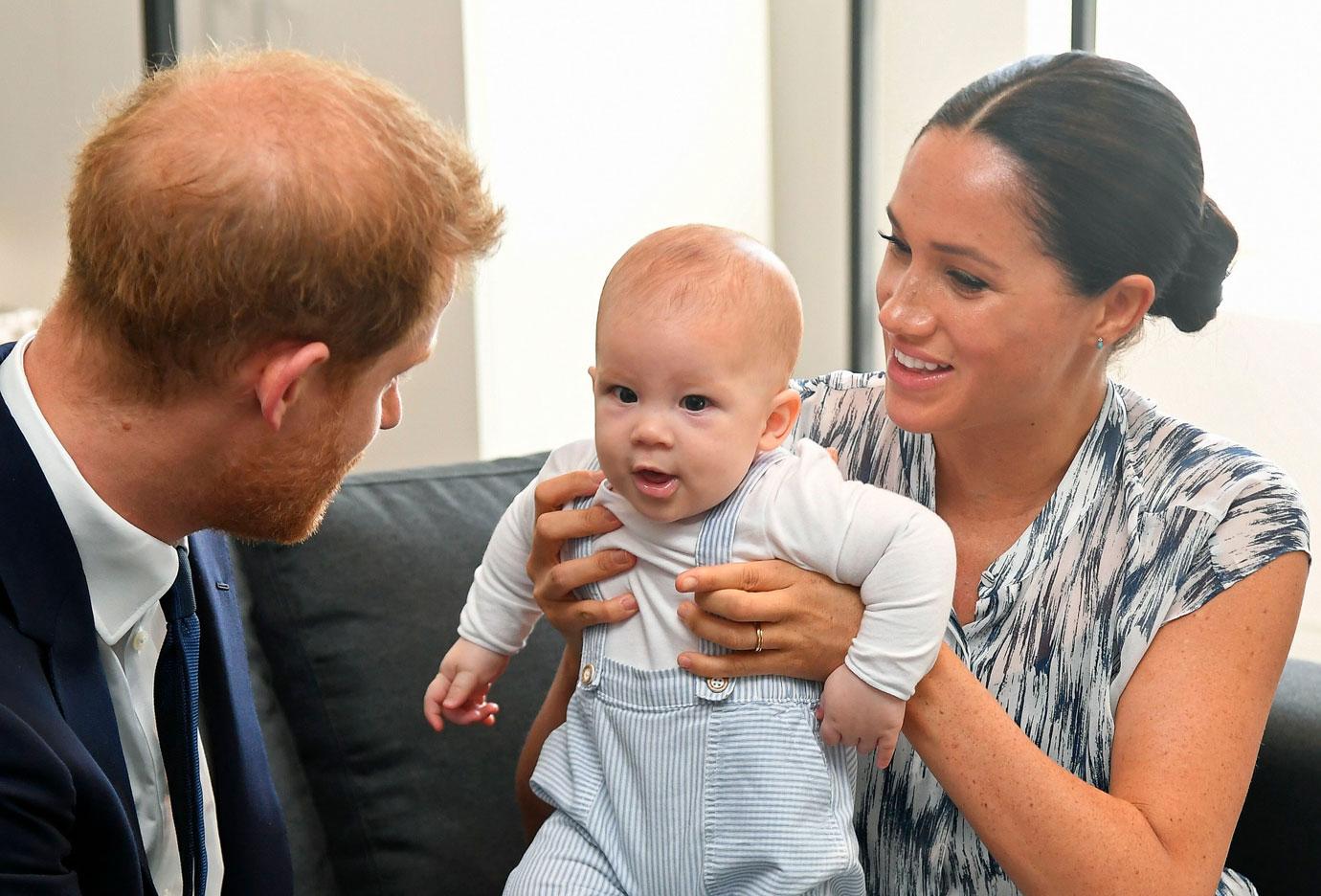 Meghan Markle And Prince Harry With Baby Archie