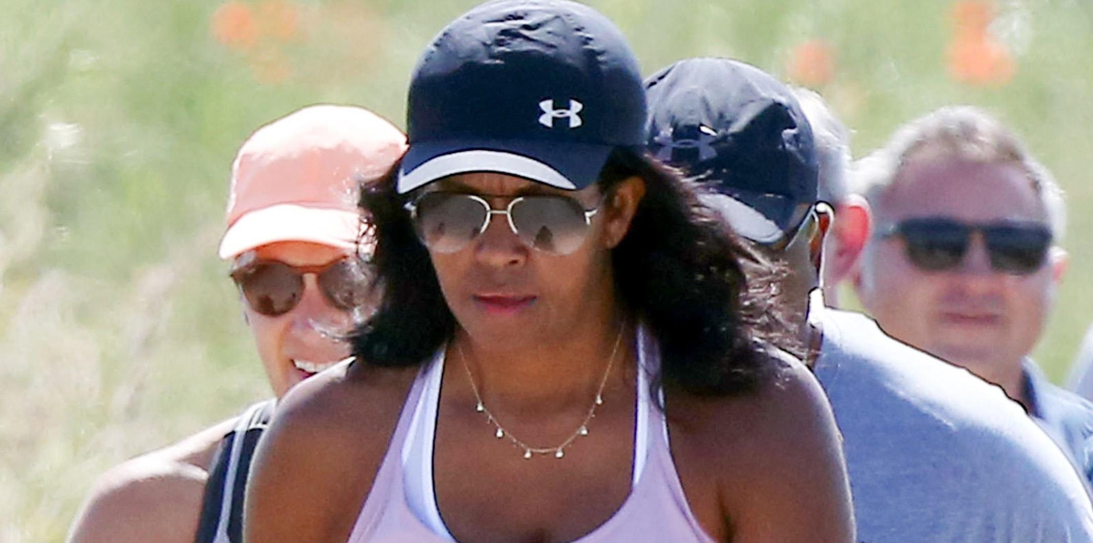 Former First Lady Michelle Obama hikes the Italian Countryside with friends