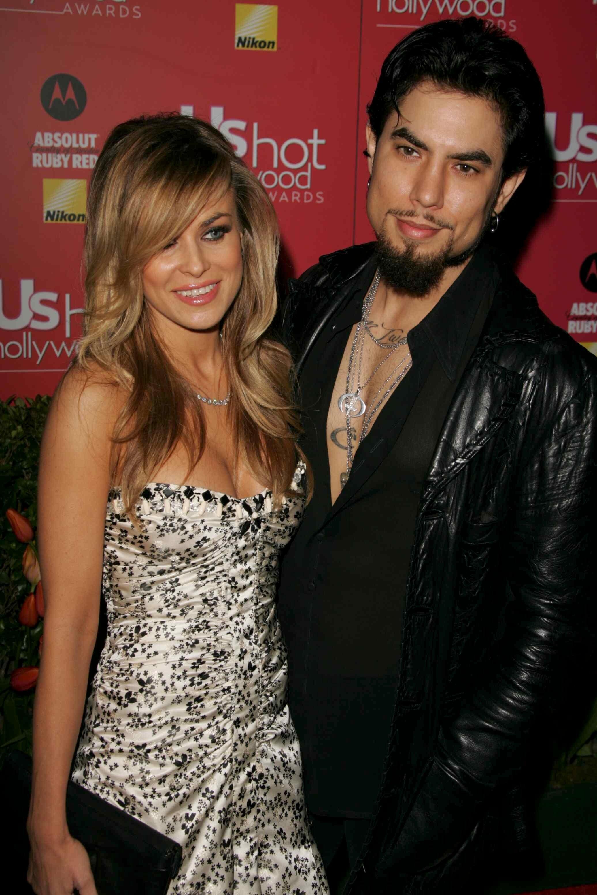 Dave Navarro and Carmen Electra on the red carpet.