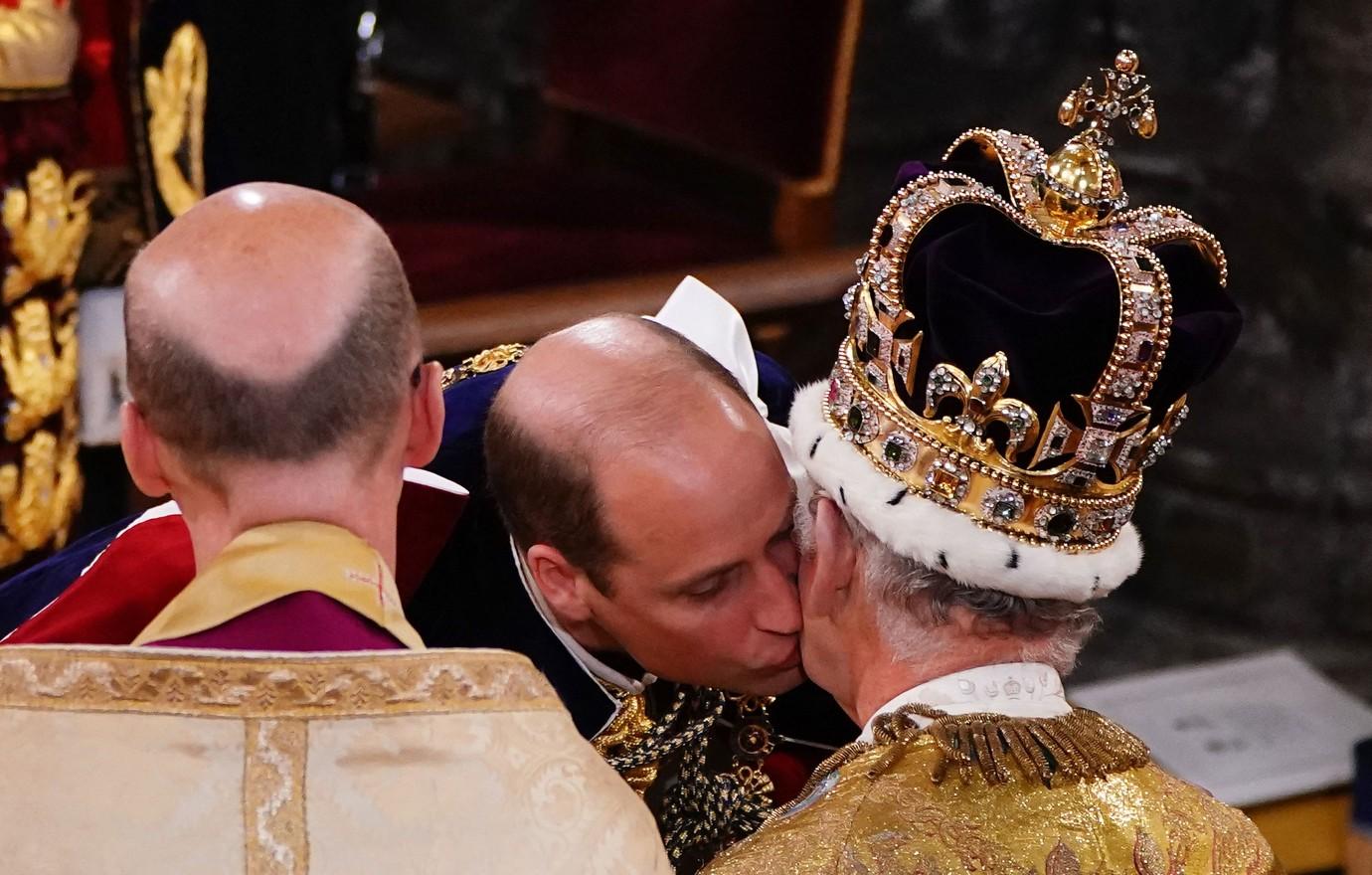 Prince William and King Charles's Emotional Kiss