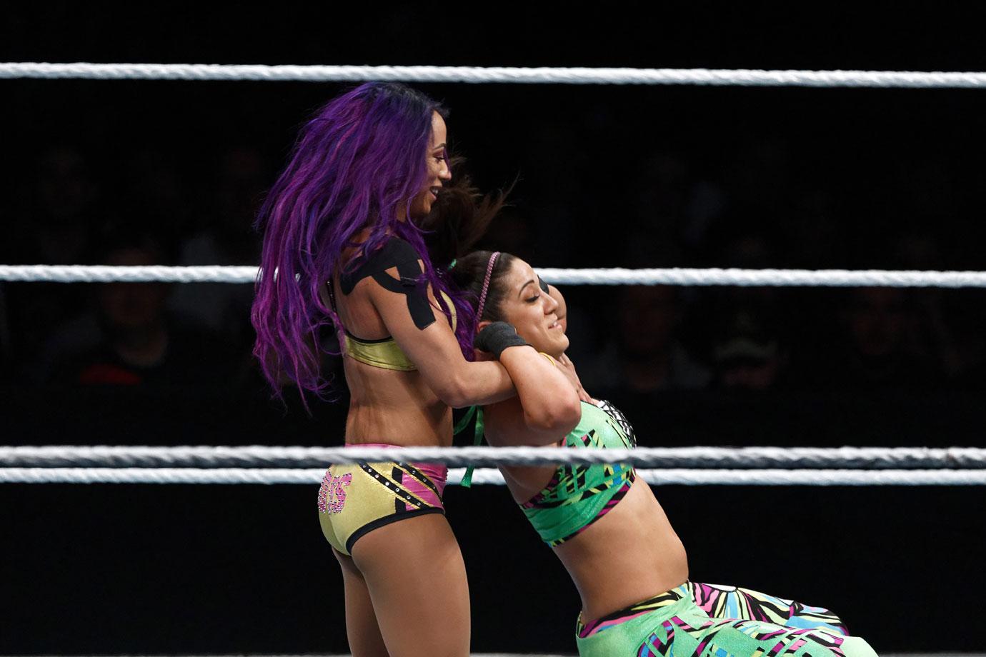 WWE Star Sasha Banks In The RIng