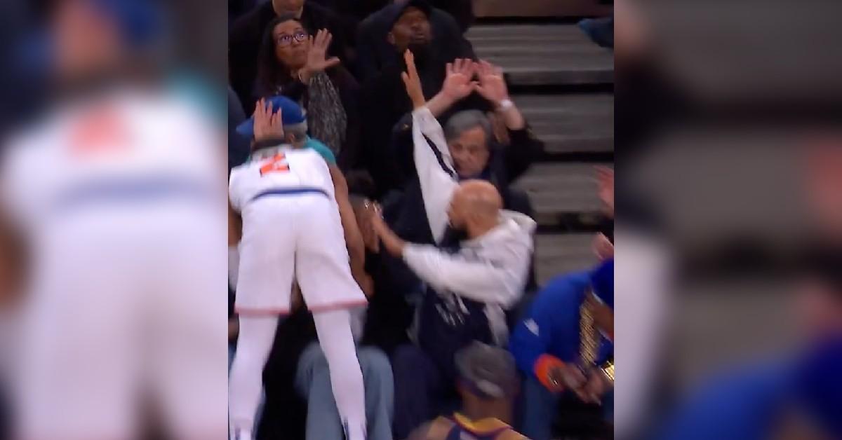 jennifer hudson crushed knicks player sitting courtside shocking clip