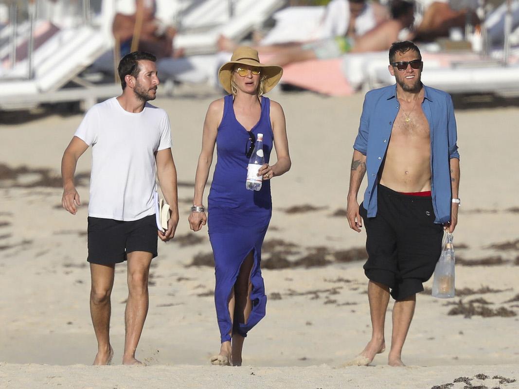 Exclusive&#8230; Premium:Uma Thurman Shows Off Her Beach Body In St. Bart&#8217;s***NO USE W/O PRIOR AGREEMENT &#8211; CALL FOR PRICING***