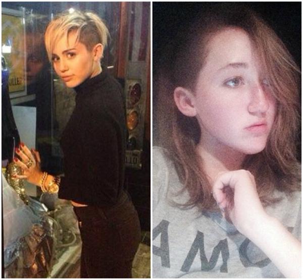 Miley Cyrus Noah Cyrus Shaved Hair