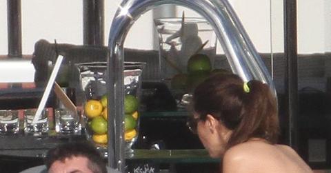 Simon Cowell Soaks Up The Sun On His Yacht With Mezhgan Hussainy
