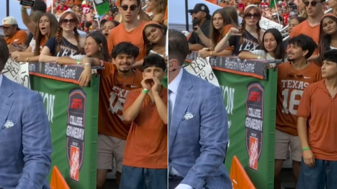Image of Senator Ted Cruz was heavily booed and shown thumbs down while he discussed the 'Protect College Sports Act' during his televised appearance.
