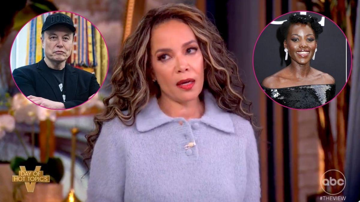 Composite photo of Elon Musk, Sunny Hostin and Lupita Nyong'o