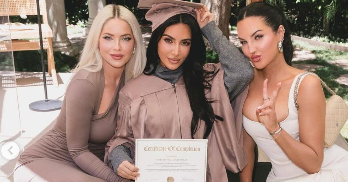 Image of Kim Kardashian passed her baby bar exam.