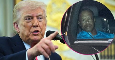 split of Donald Trump and Tiger Woods.