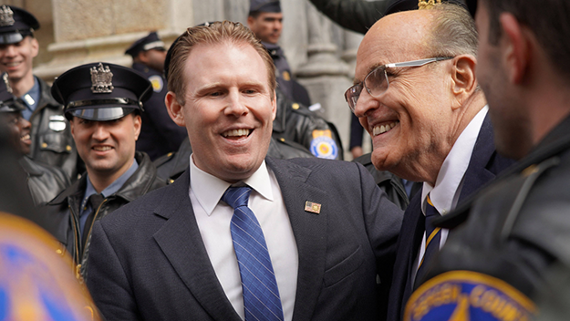  image of Giuliani was hospitalized in critical condition in Florida on May 3.