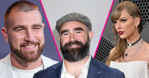 Jason Kelce,Travis Kelce,Taylor Swift.