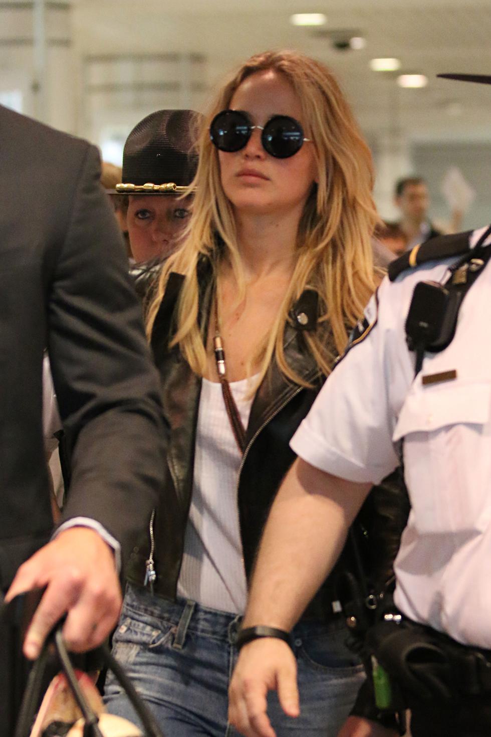 EXCLUSIVE: Jennifer Lawrence lands in Montreal for &#8216;X Men: Apocalypse&#8217;