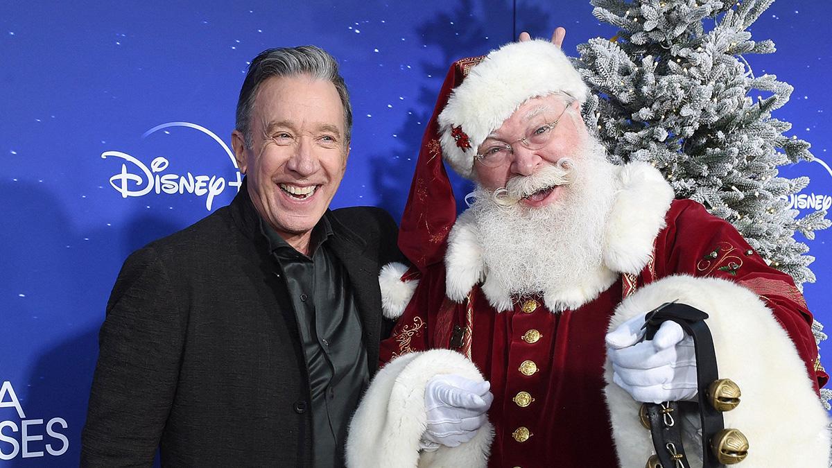 Photo of Tim Allen and Santa Claus