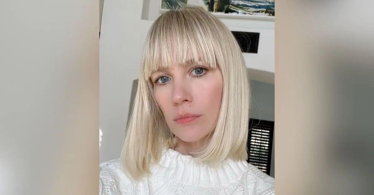 Photo of January Jones asked for transparency on the things you don't do.