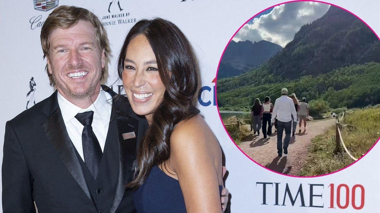 Split photo of Chip Gaines & Joanna Gaines & Their Kids