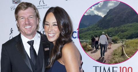 Split photo of Chip Gaines & Joanna Gaines & Their Kids