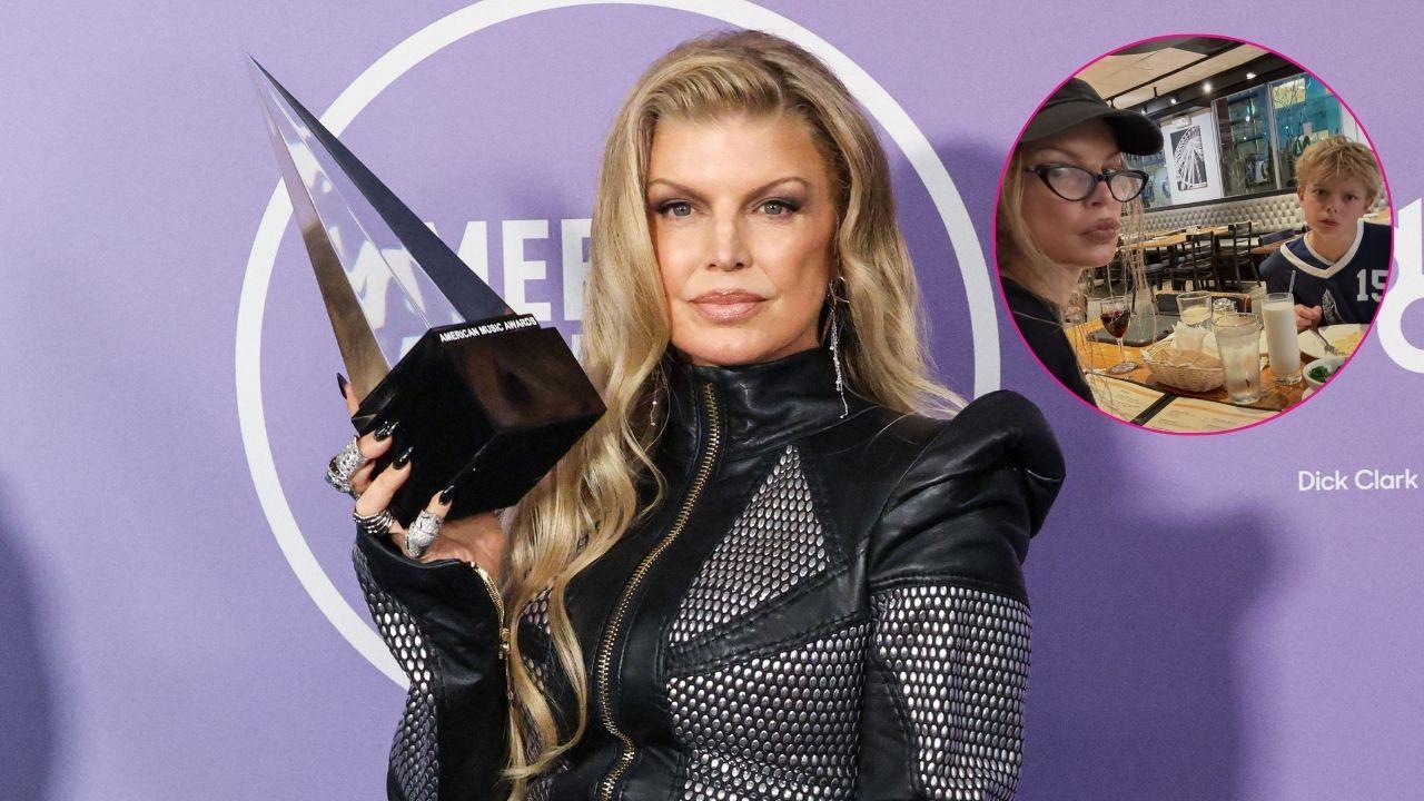 pic of Fergie, and her son Axl.