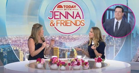 Composite Photos of Carson Daly, Scarlett Johansson and Jenna Bush Hager