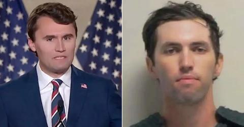 Split photo of Charlie Kirk and his alleged assassin, Tyler Robinson.