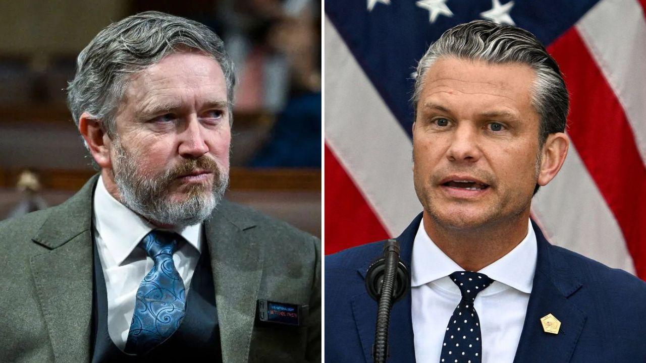 Photo of Thomas Massie and Pete Hegseth