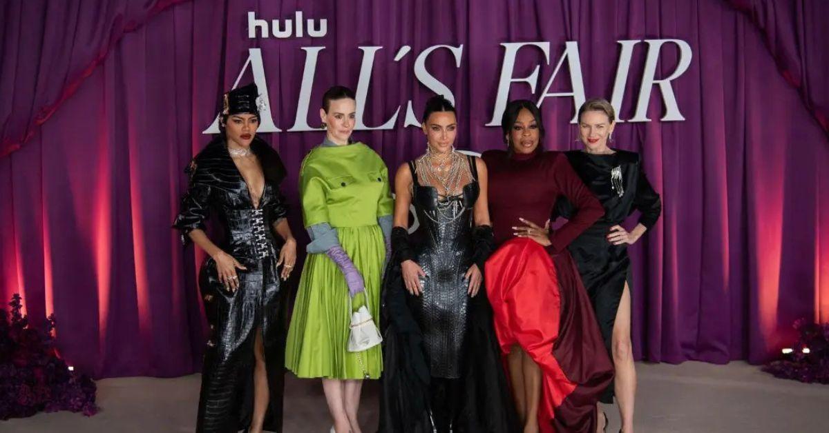 image of 'All's Fair' stars Glenn Close, Sarah Paulson, Naomi Watts, Niecy Nash and Teyana Taylor.