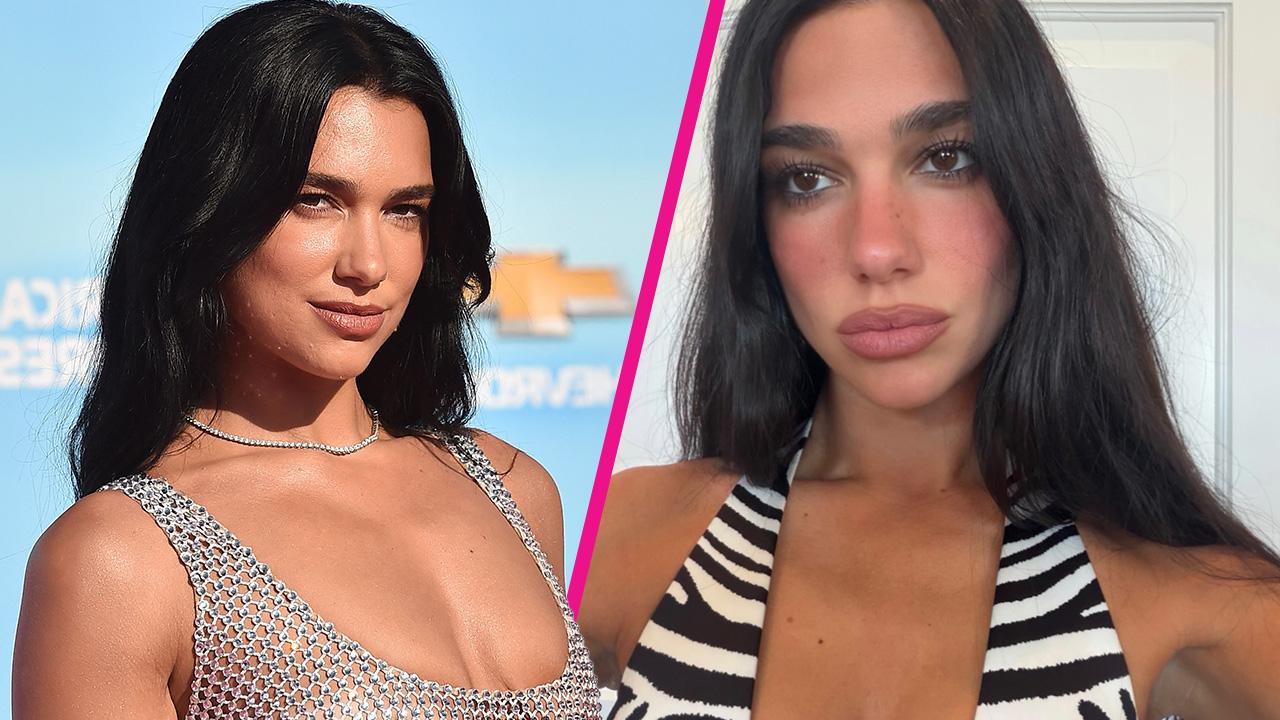 Image of Dua Lipa left her bra behind for recent selfies that had her cleavage front and center.