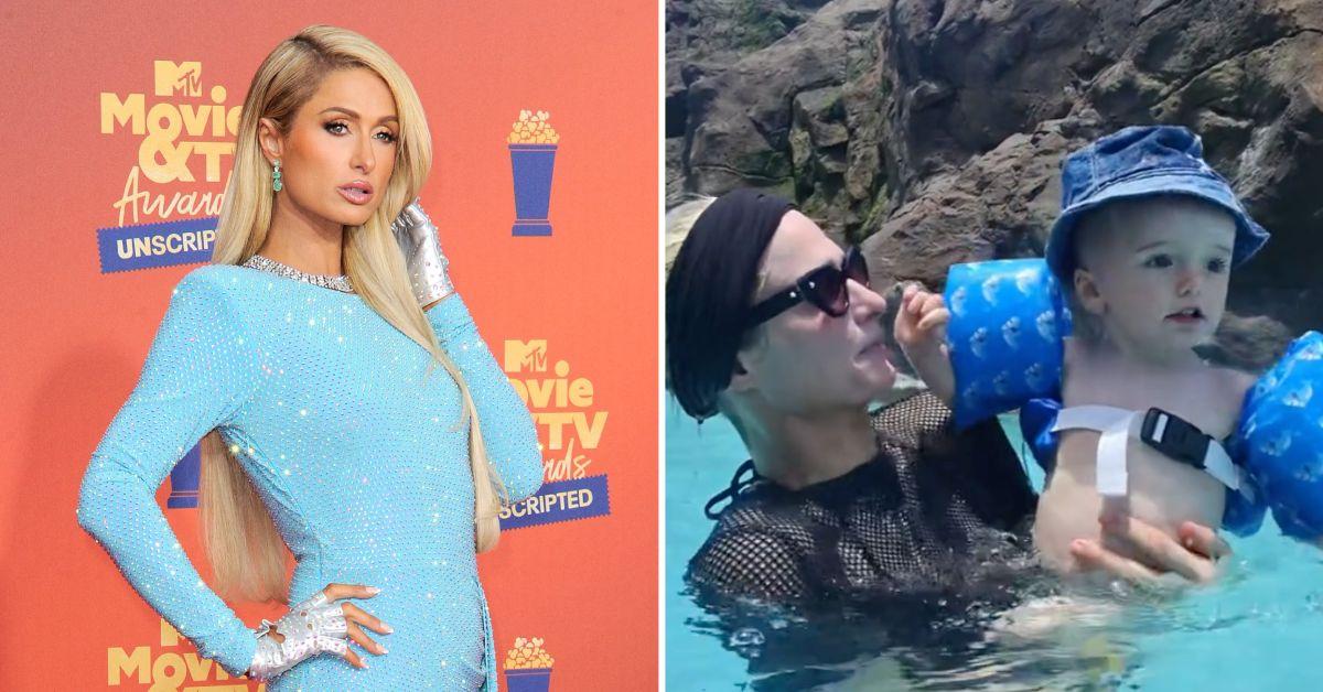 paris hilton parenting criticism once again swimming son phoenix