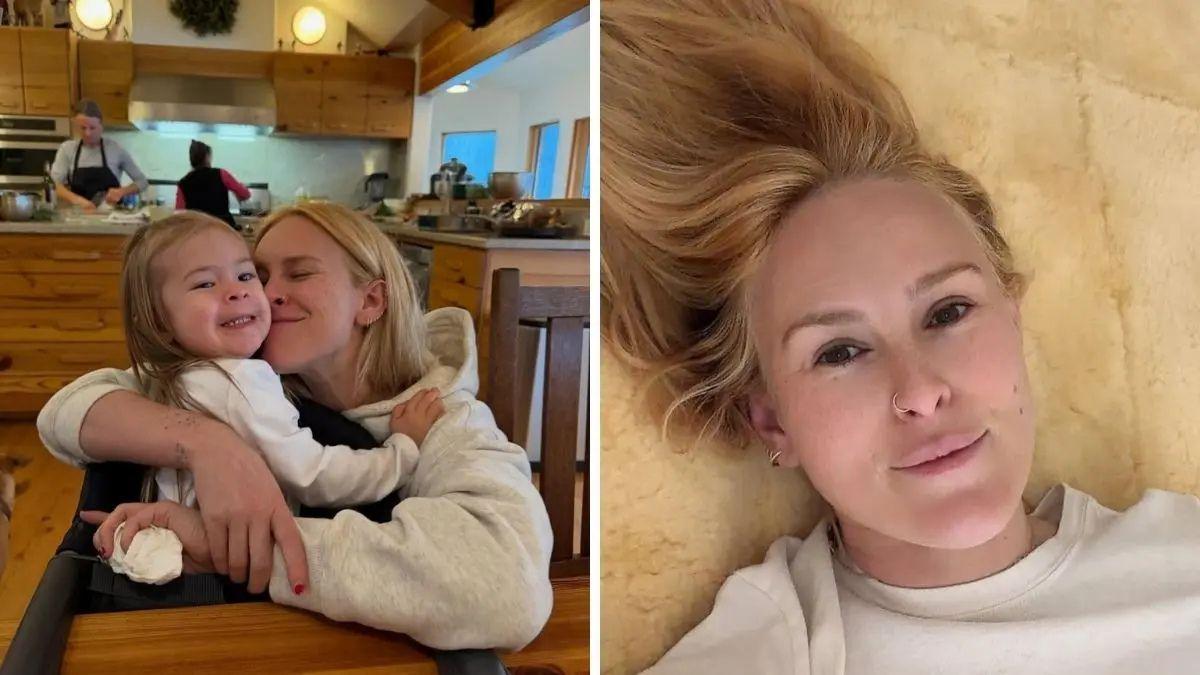 Photo of Rumer Willis welcomed her daughter, Louetta, in April 2023.