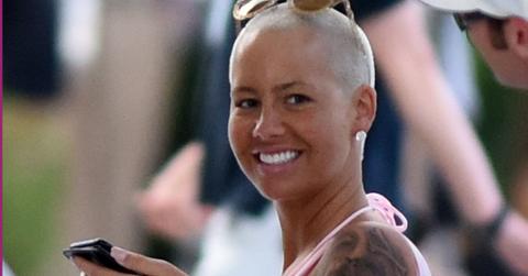 INF – Amber Rose Shows Off Her Cleavage While Blac Chyna Shows Off Her Nipple Rings In A Sheer Top By The Pool In Miami