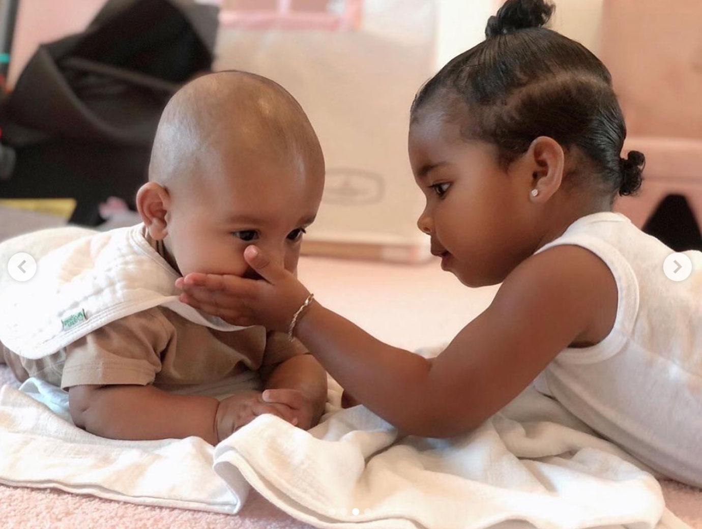 Psalm West & True Thompson Bond In Adorable New Pics!