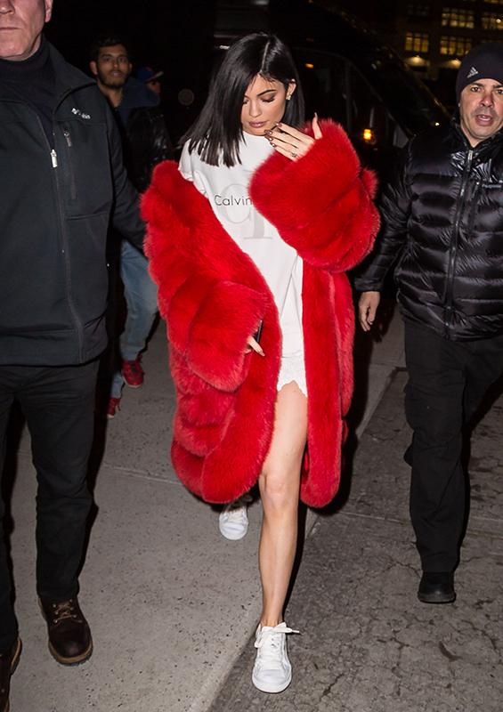 Kylie Jenner Heads Out For Valentine&#8217;s Day With Tyga In NYC