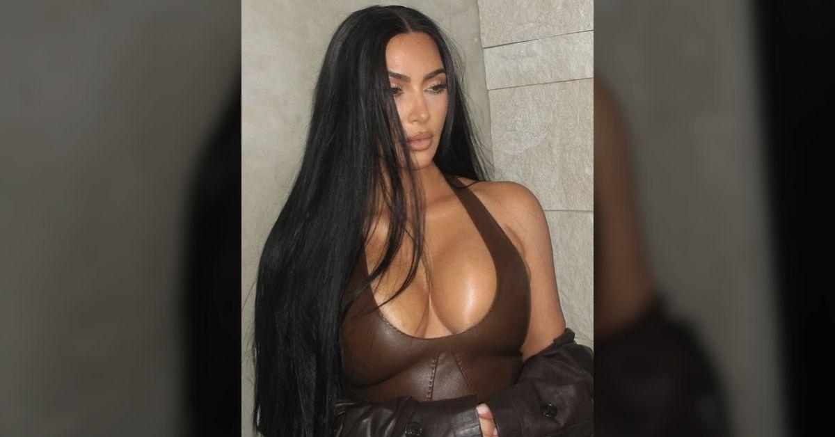 Image of The photos were posted by Kim’s hair guru, Dimitris Giannetos, who credited her full glam team in the caption.