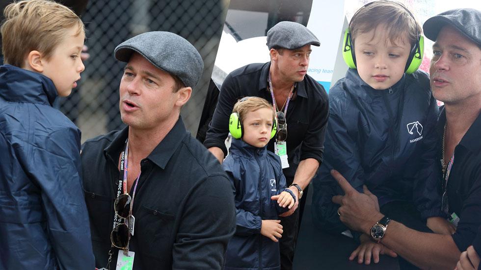 Brad pitt knox moto gp brititsh grand prix