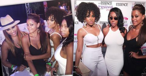 Cynthia Bailey And Claudia Jordan Girls Night Demetria McKinney