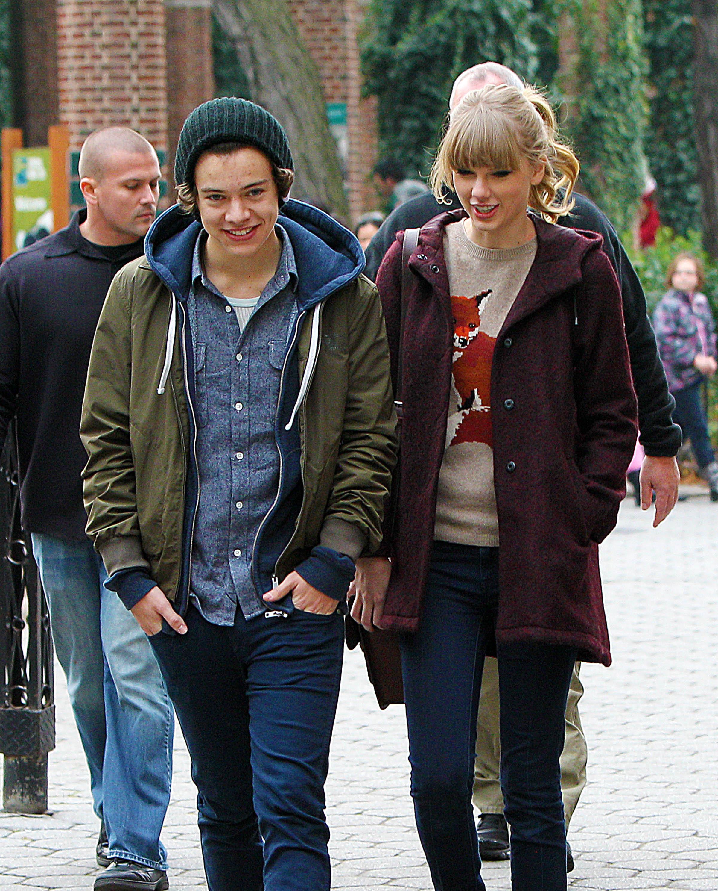 Taylor Swift and Harry Styles seen leaving the Central Park Zoo in NYC