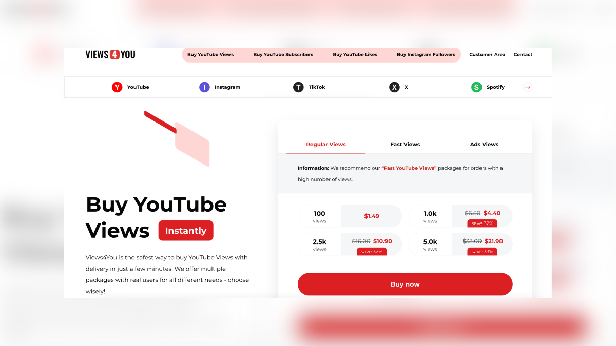 buying youtube views in  top  sites influencers use