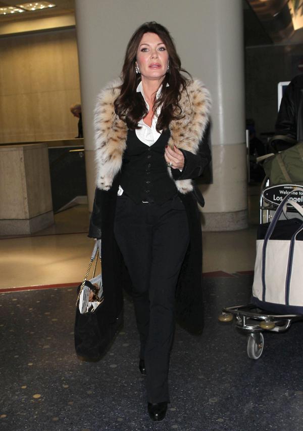 Lisa vanderpump wears fur