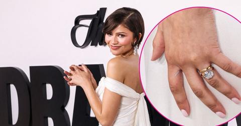 Composite photo of Zendaya.