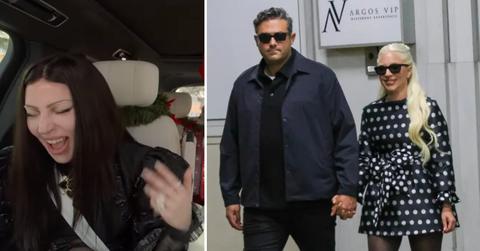 Photo of Lady Gaga and a picture of Lady Gaga with Michael Polansky